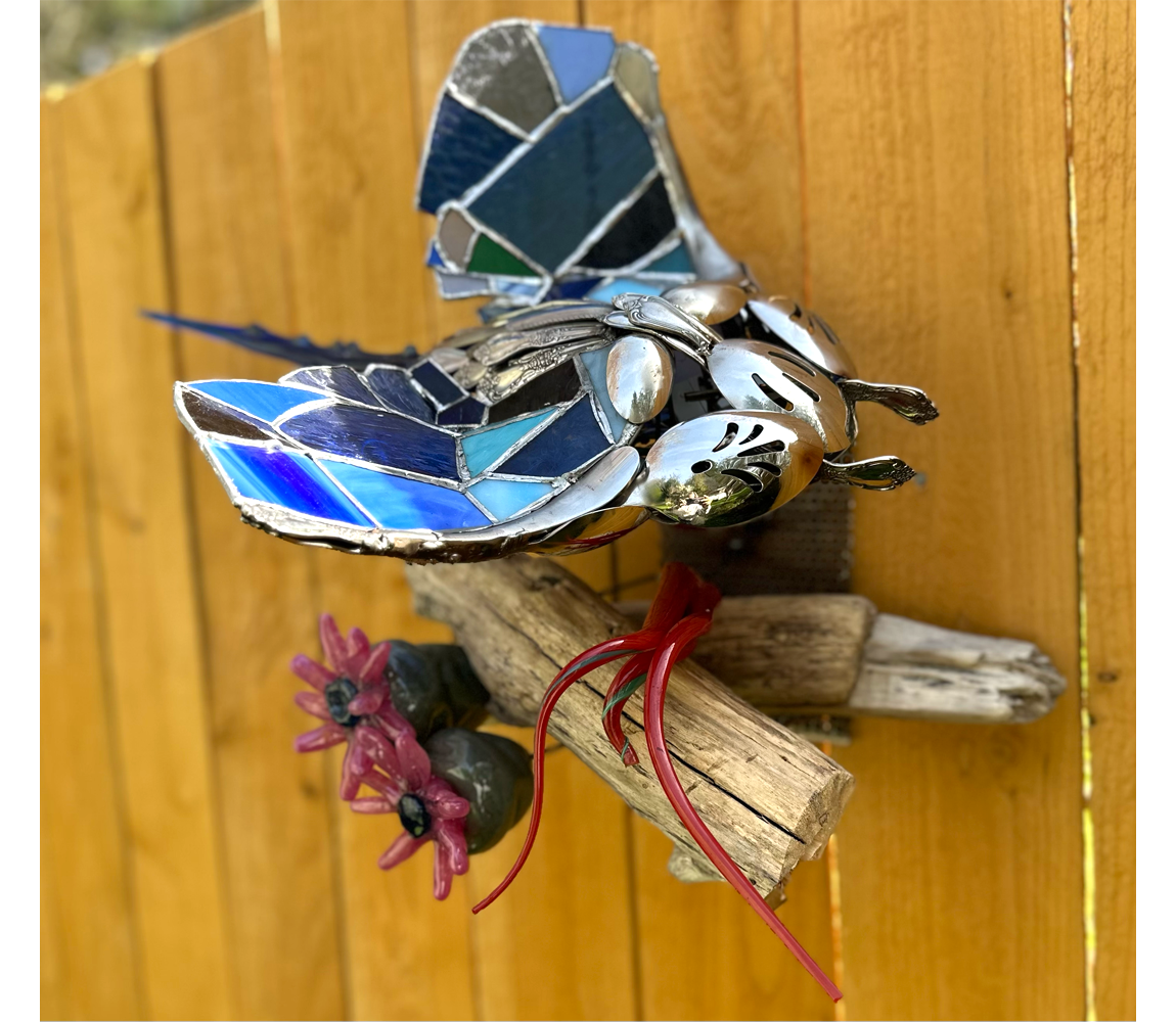 Stained Glass Manta Ray - Eileen Lagasse